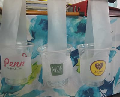 Special Plastic Bag for Milk Tea_Drink_Juice_Coffee Glass